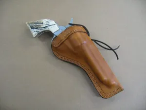 Azula Left Hand Custom Leather Molded Cross Draw Gun Holster for 1851 Navy Blackpowder (Colt, Pietta,Traditions, Uberti) Single Action 7.5" Revolver TAN Left Hand