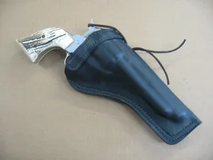 Azula Left Hand Custom Leather Molded Cross Draw Gun Holster for 1858 Remington Black Powder (Pietta, Uberti) 5.5" Revolver Black Left Hand