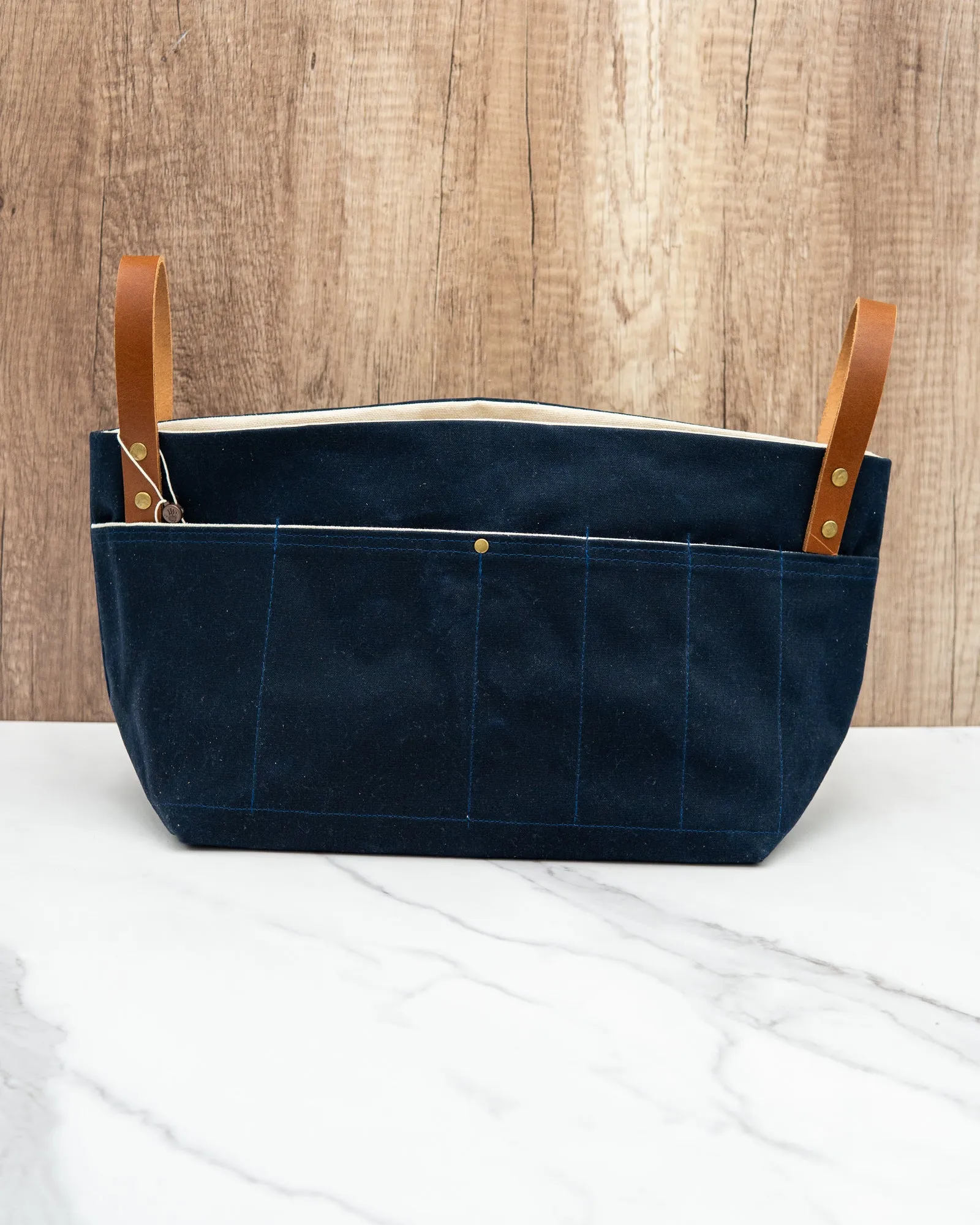 Basket Project Bag - Handmade Project Bags for Knitting/Crochet
