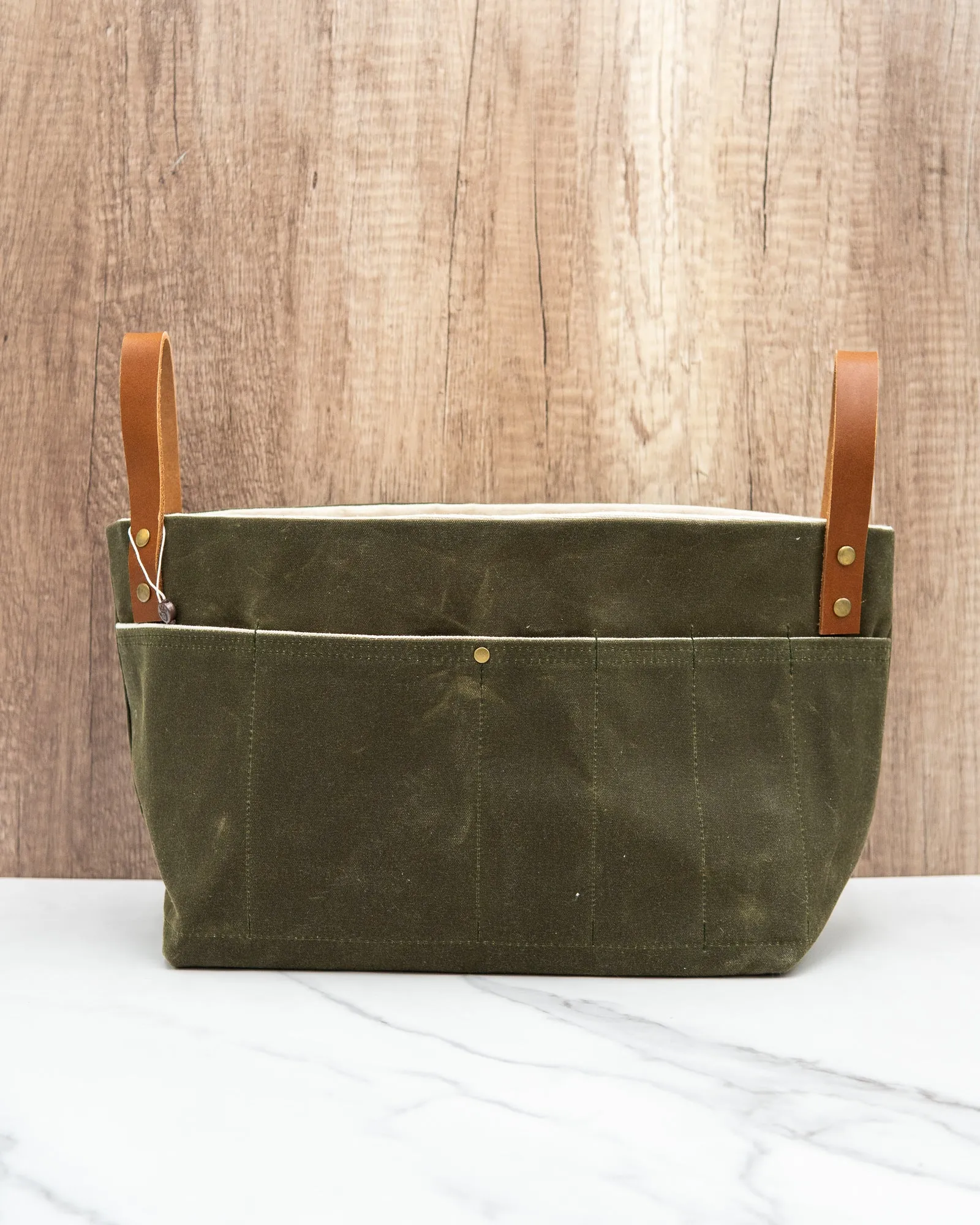 Basket Project Bag - Handmade Project Bags for Knitting/Crochet