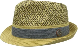 Ben Sherman Men's Sewn Braid Straw Trilby