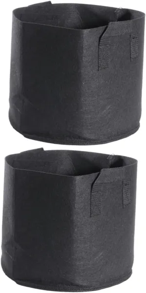 BESPORTBLE 2pcs 5 Nursery Bag 5 Gallon Non-Woven Aeration Pots with Straps Boost Plant Health Yields