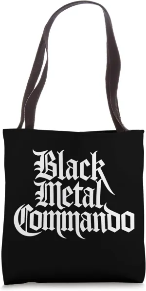 Black Metal Commando Tote Bag