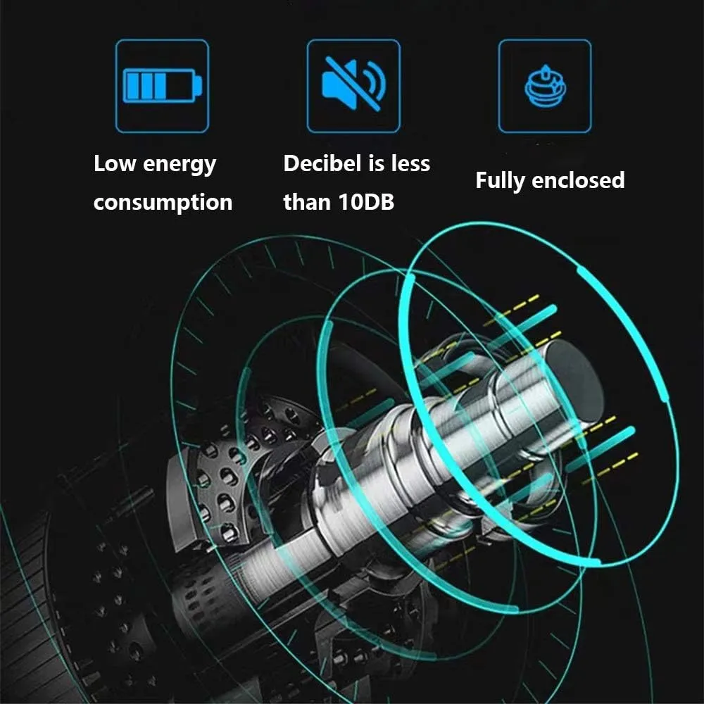 Black Watch Winder Box for Double Automatic Watches, Automatic Winder Case, with Blue LED Light, Super Quiet Motor (Color : D)