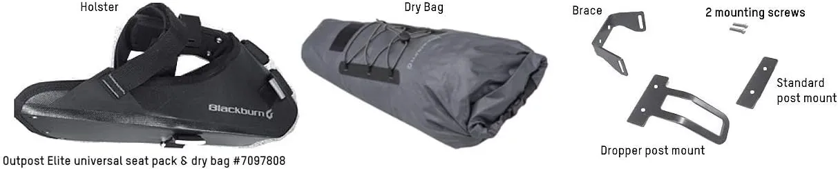 Blackburn Outpost Elite Universal Seat Pack and Dry Bike Bag