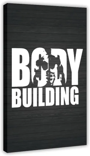 Bodybuilding Mr Olymia Bodybuilding Men Girl Fitness Workout Quotes Motivational Inspirational Muscle Gym Posters - Wall Art Print For Home Office Gym Frame 20x30inch(50x75cm)