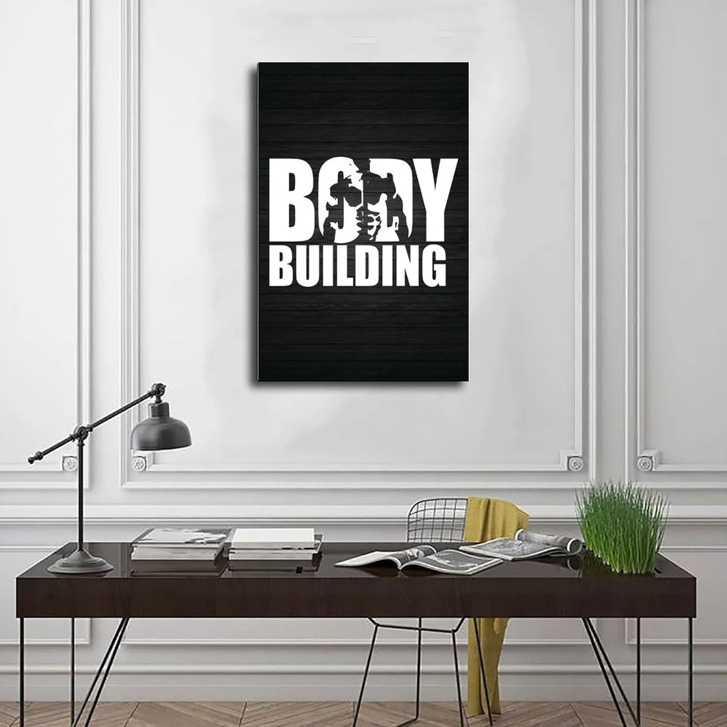 Bodybuilding Mr Olymia Bodybuilding Men Girl Fitness Workout Quotes Motivational Inspirational Muscle Gym Posters - Wall Art Print For Home Office Gym Frame 20x30inch(50x75cm)