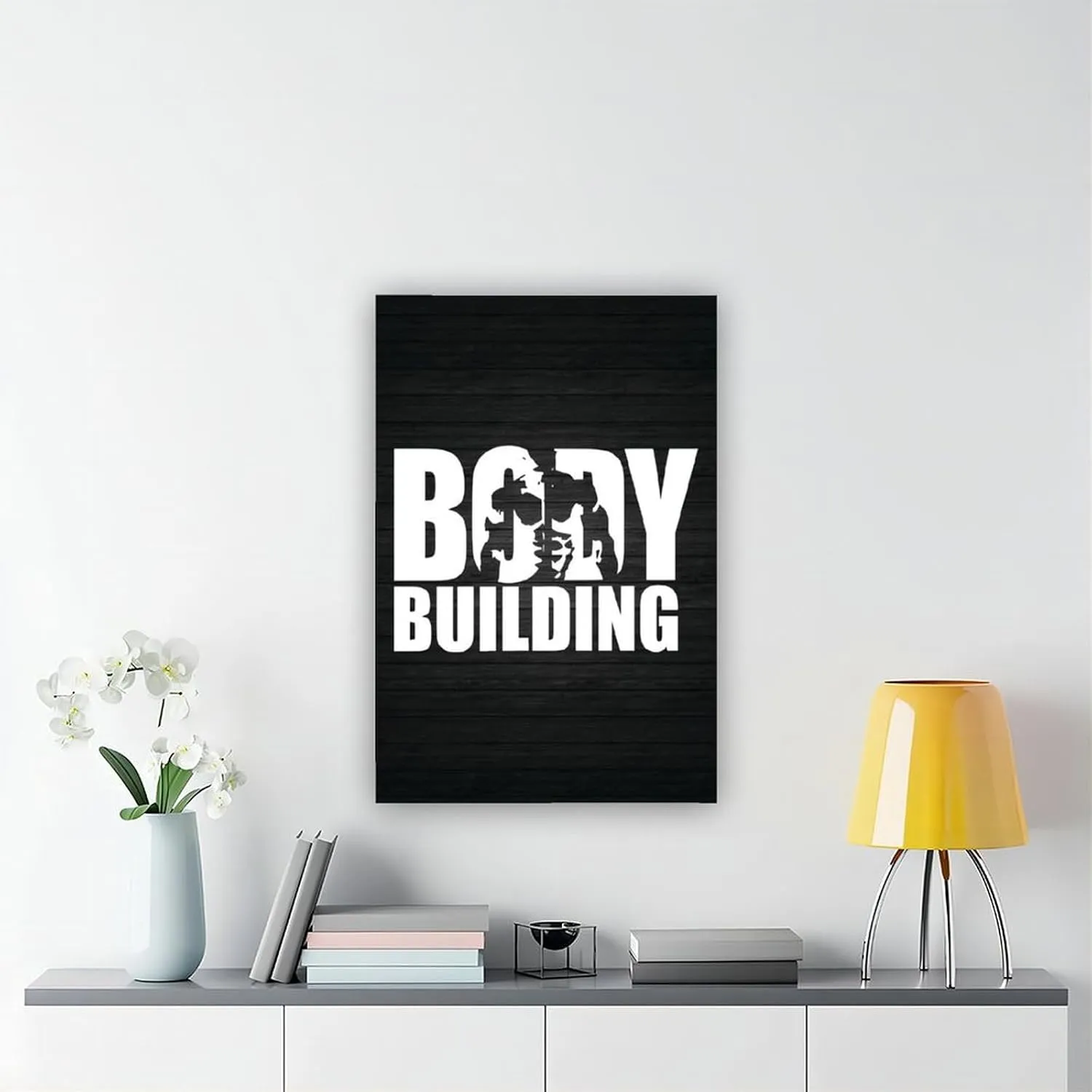 Bodybuilding Mr Olymia Bodybuilding Men Girl Fitness Workout Quotes Motivational Inspirational Muscle Gym Posters - Wall Art Print For Home Office Gym Frame 20x30inch(50x75cm)