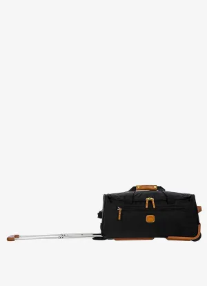 Bric's X-Bag Rolling Duffel Bag - 21 Inch Carry On Travel Bag for Men and Women - Luxury Weekender Luggage - Black