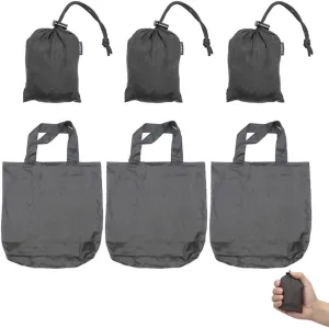 BROWINT Nylon Reusable Grocery Bag (3 pack), Nylon Heavy Duty Tote Bags 110 lbs, 19"x 19" Large Shopping bag, Foldable
