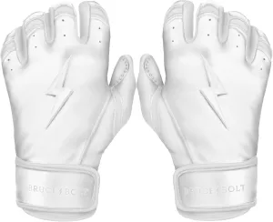 BRUCE BOLT Chrome Series Short Cuff Batting Gloves - Multiple Colors - Adult & Youth Sizes