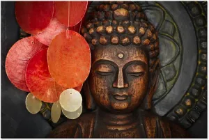 Buddha Canvas Wall Art Zen Decor Canvas Prints Keep inner Peaceful Buddha Artwork for Living Room Yoga Room (24"x36")