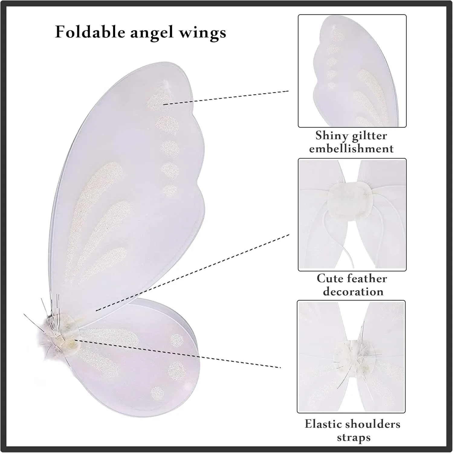 Butterfly Fairy Wings for Girls Dress Up Adult Wings Halloween Party Favors Costume Fairy Wings for Kids