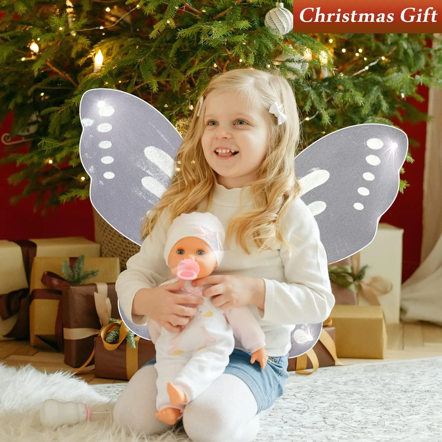 Butterfly Fairy Wings for Girls Dress Up Adult Wings Halloween Party Favors Costume Fairy Wings for Kids