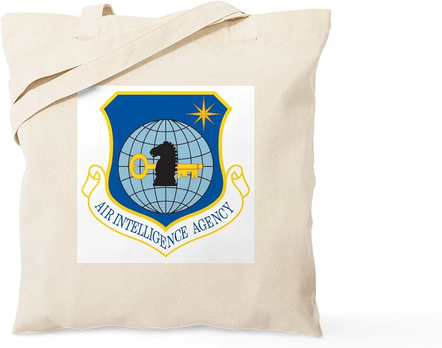 CafePress Air Intelligence Agency Tote Bag Reusable Natural Beige Canvas Shopping Bag