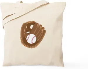 CafePress Baseball Glove Tote Bag Reusable Natural Beige Canvas Shopping Bag