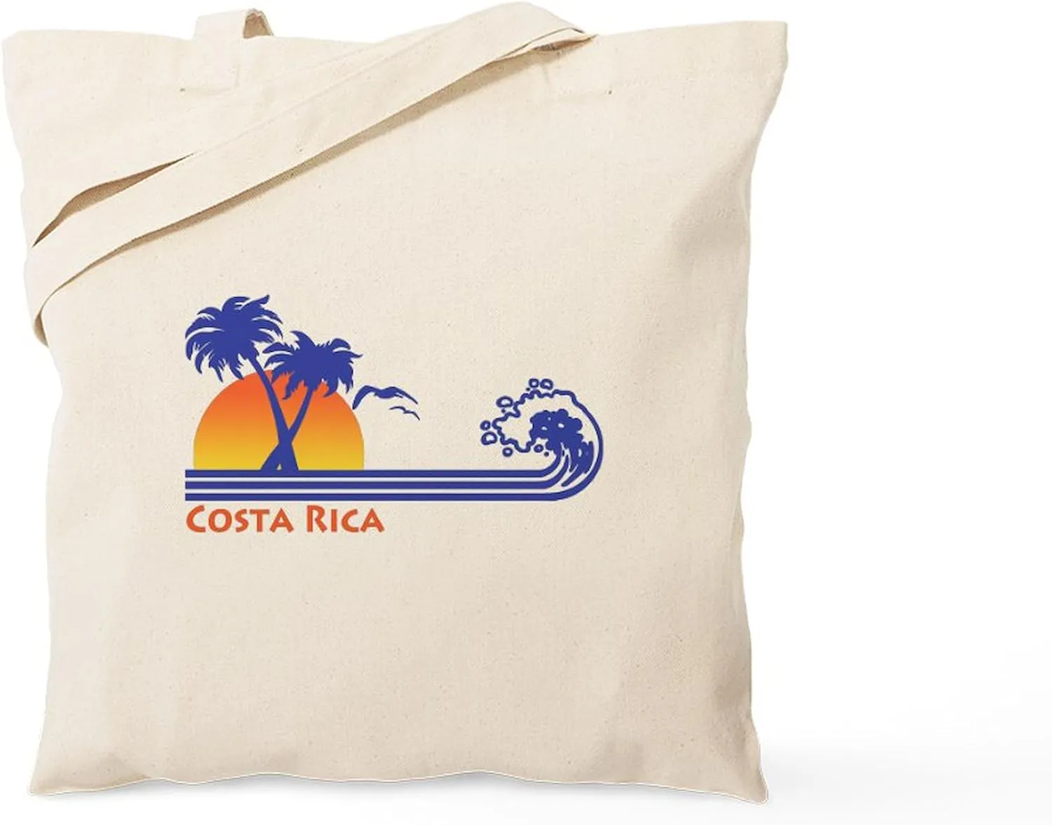 CafePress Costa Rica Tote Bag Reusable Natural Beige Canvas Shopping Bag