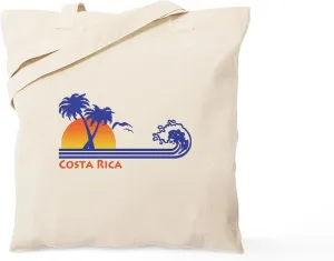 CafePress Costa Rica Tote Bag Reusable Natural Beige Canvas Shopping Bag