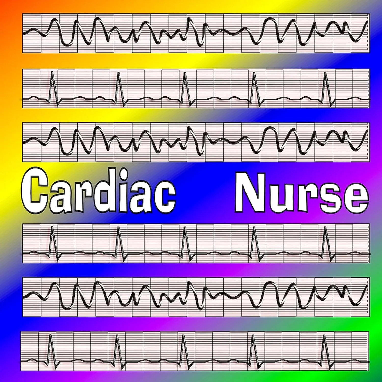 CafePress Ff Cardiac Nurse 1 Tote Bag Reusable Natural Beige Canvas Shopping Bag