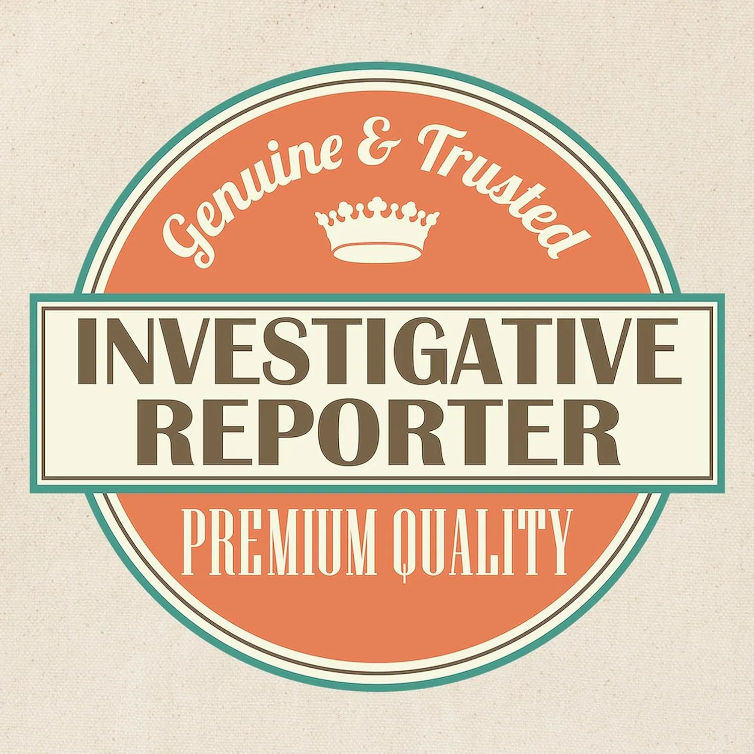 CafePress Investigative Reporter Reusable Natural Beige Canvas Shopping Bag