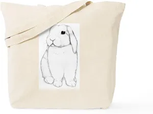 CafePress Lop Rabbit Tote Bag Reusable Natural Beige Canvas Shopping Bag