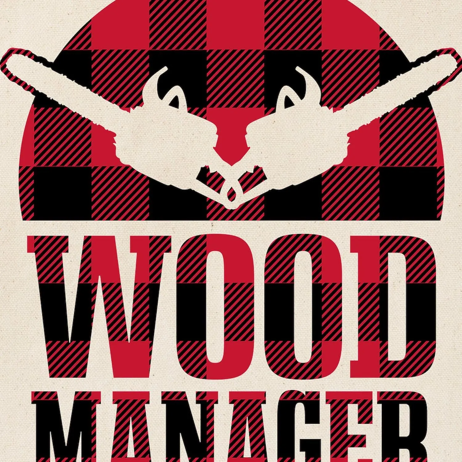 CafePress Lumberjacks Woodworking Wood Manag Reusable Natural Beige Canvas Shopping Bag