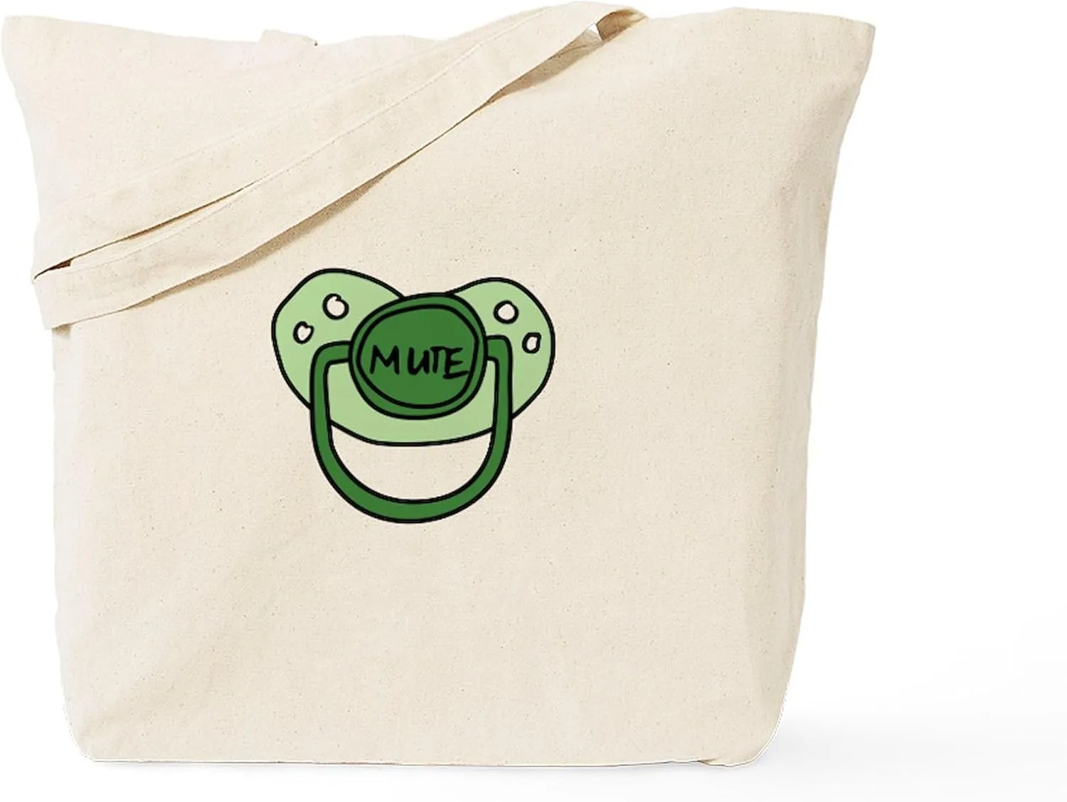 CafePress MUTE Tote Bag Reusable Natural Beige Canvas Shopping Bag