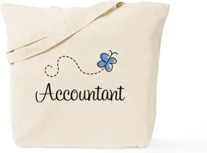 CafePress Pretty Accountant Tote Bag Reusable Natural Beige Canvas Shopping Bag