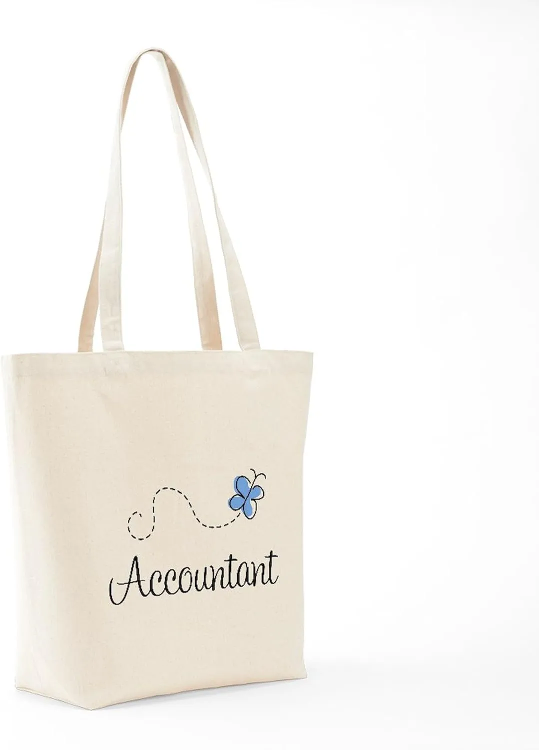 CafePress Pretty Accountant Tote Bag Reusable Natural Beige Canvas Shopping Bag