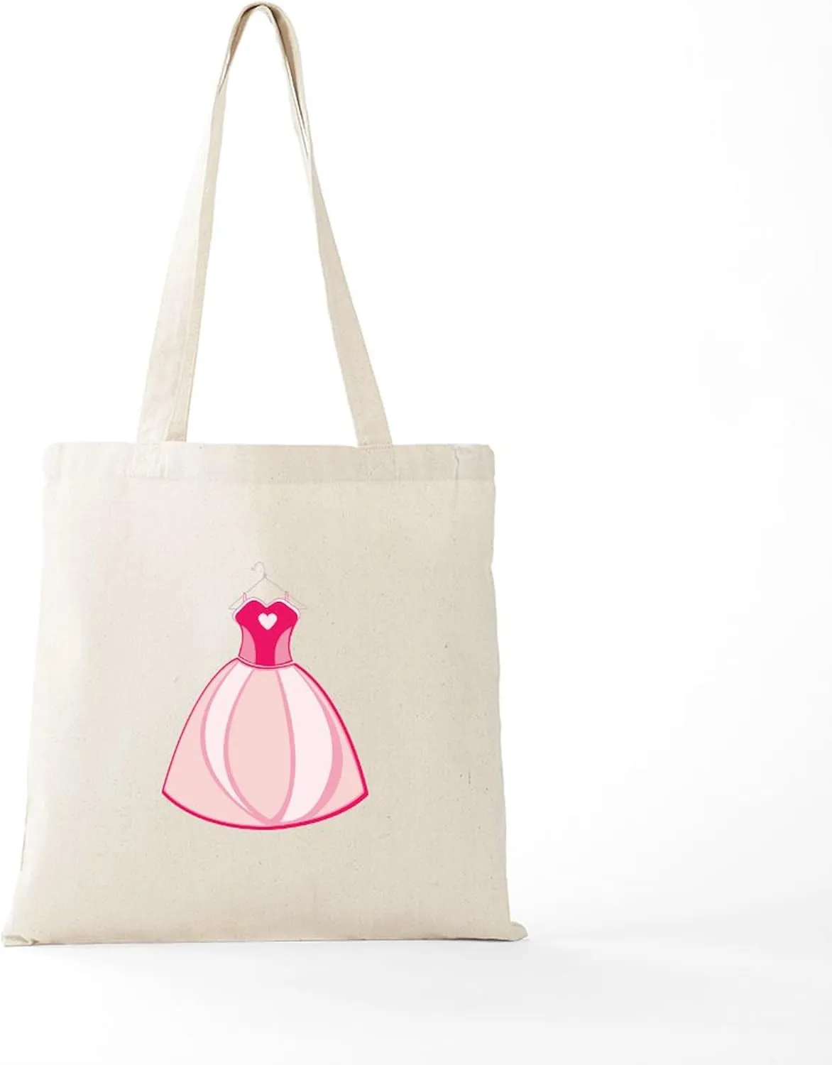 CafePress Princess Dress Gown Tote Bag Reusable Natural Beige Canvas Shopping Bag