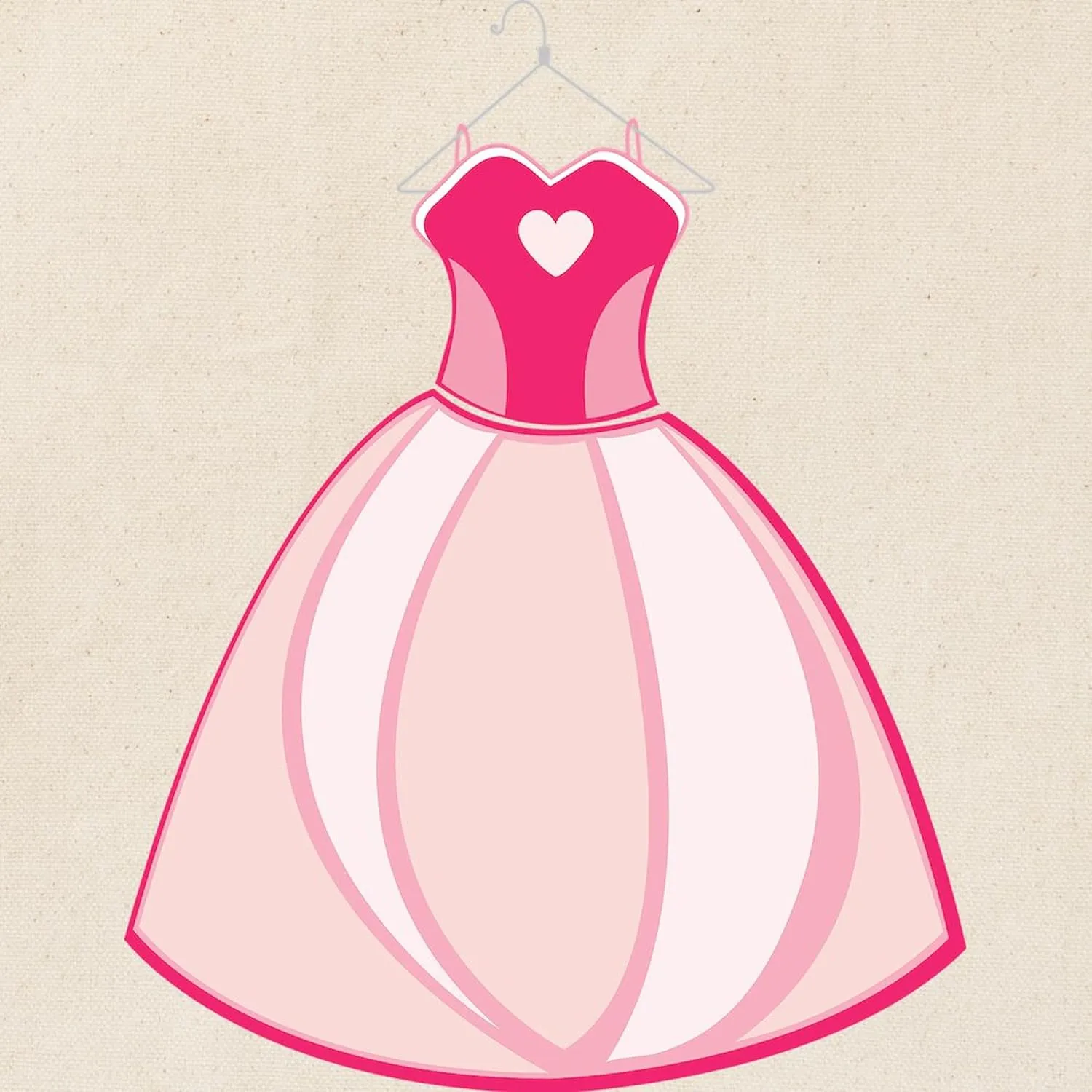 CafePress Princess Dress Gown Tote Bag Reusable Natural Beige Canvas Shopping Bag
