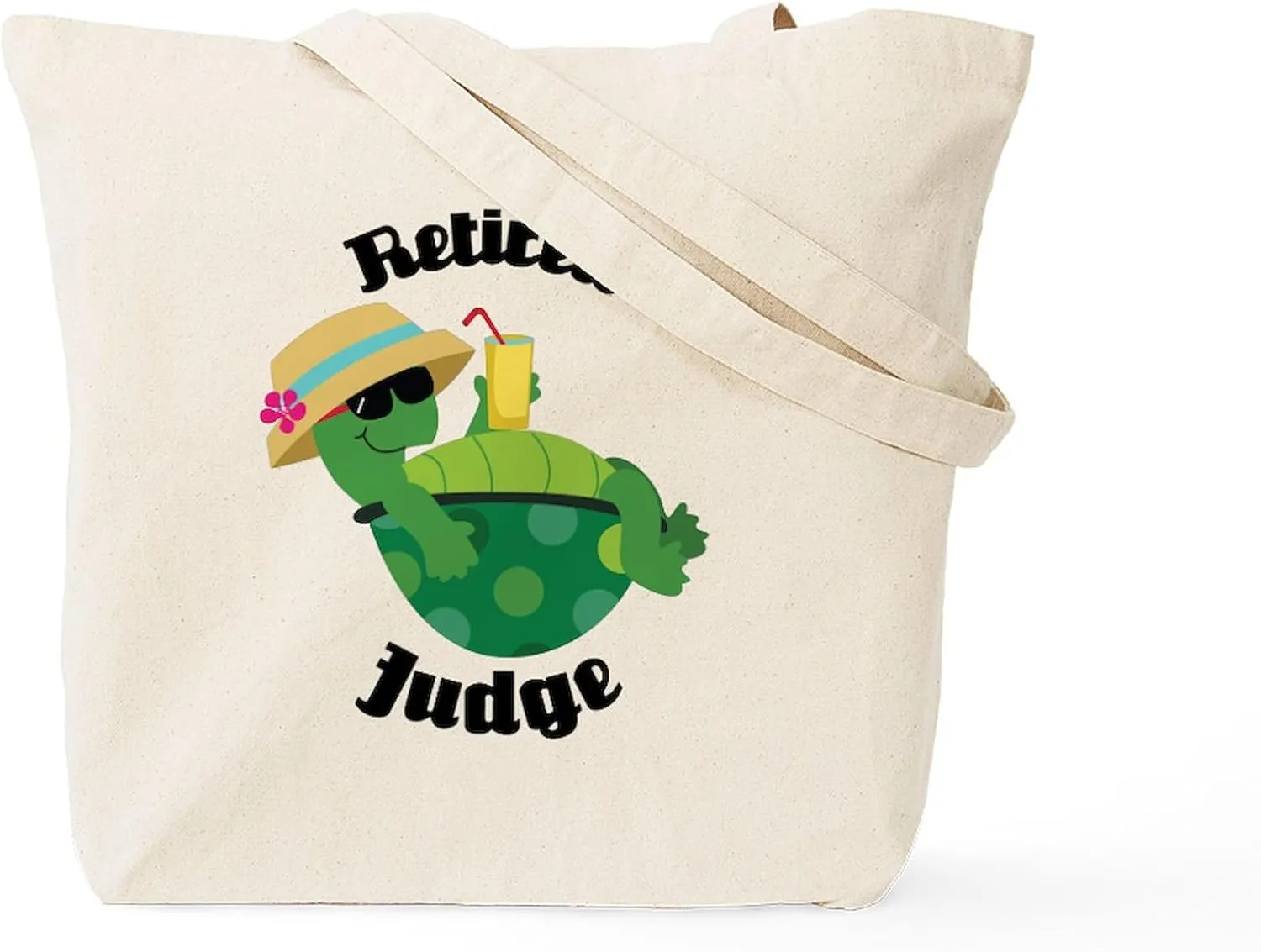 CafePress Retired Judge Gift Tote Bag Reusable Natural Beige Canvas Shopping Bag
