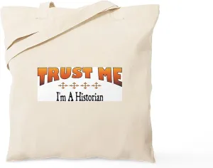 CafePress Trust Historian Tote Bag Reusable Natural Beige Canvas Shopping Bag