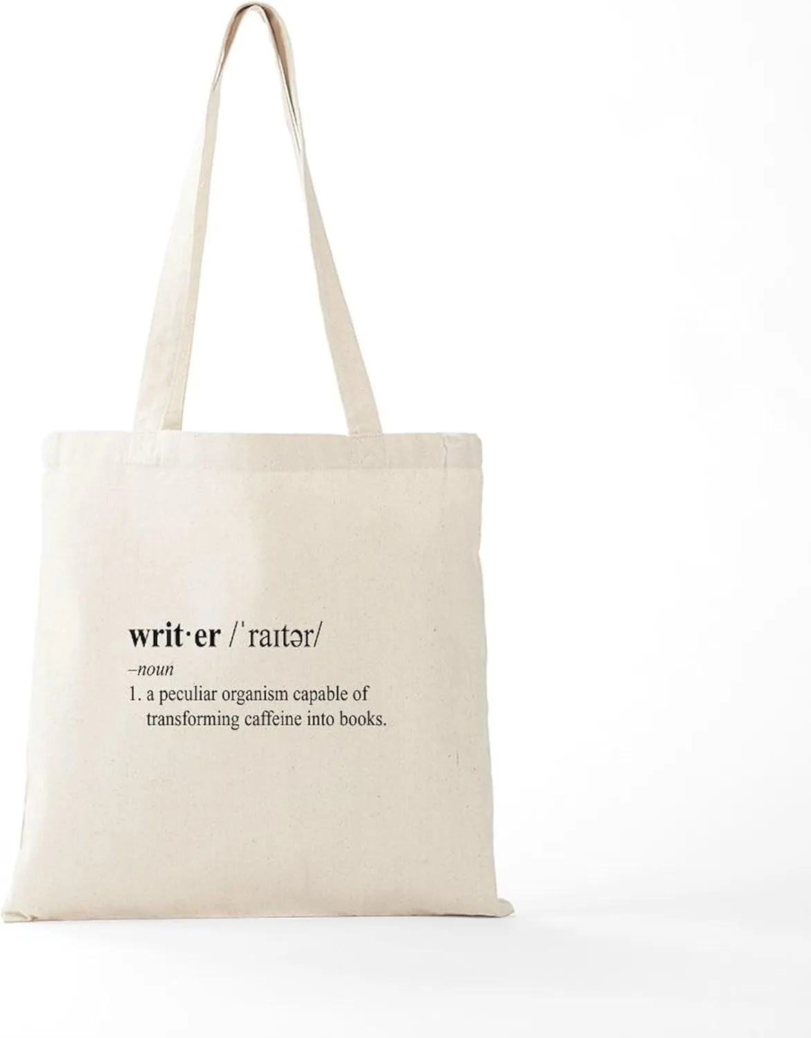 CafePress WRITER Tote Bag Reusable Natural Beige Canvas Shopping Bag