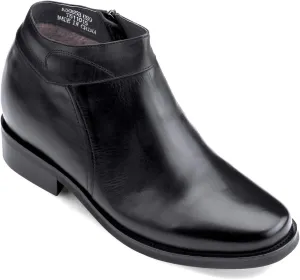 Calden - K50658-3.2 Inches Taller - Height Increasing Elevator Shoes (Black Dress Boots) (11.5 D(M) US)