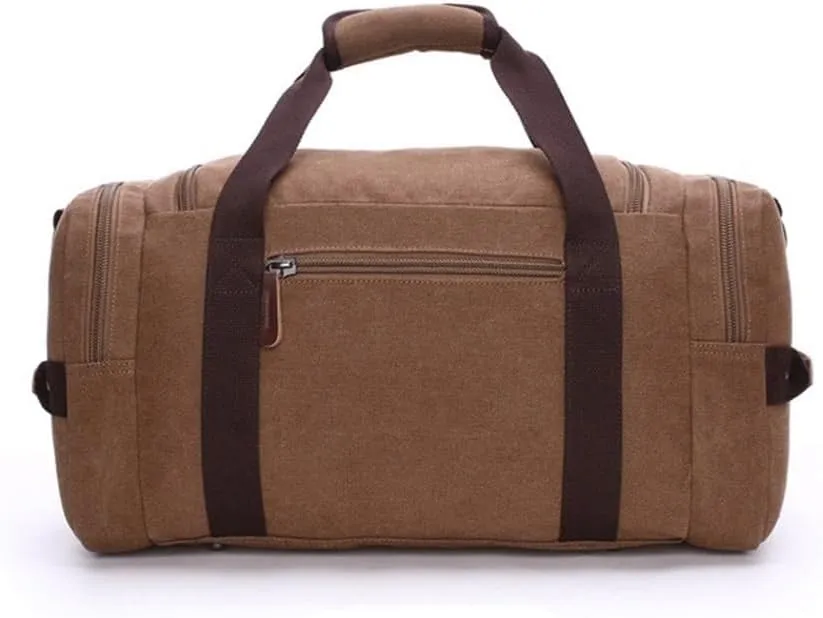 Canvas Travel Duffel Bags Multifunctional Overnight Weekender Bag Large Computer Laptop Adjustable Shoulder Strap