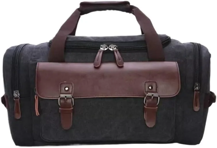 Canvas Travel Duffel Bags Multifunctional Overnight Weekender Bag Large Computer Laptop Adjustable Shoulder Strap