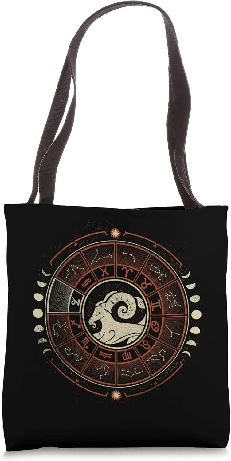 Capricorn Zodiac Sign - Born Ambitious and Dedicated Tote Bag