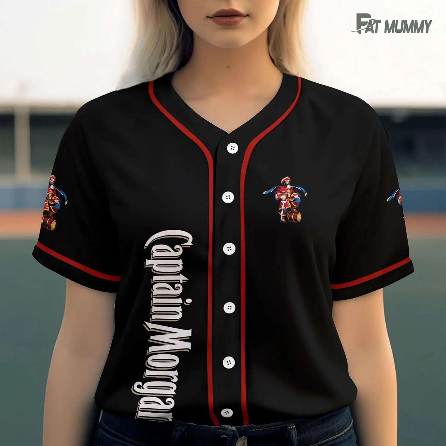 Captain Fan Baseball Jersey, Captain Baseball Jersey Shirt for Women Men, Captain Lover Baseball Shirt