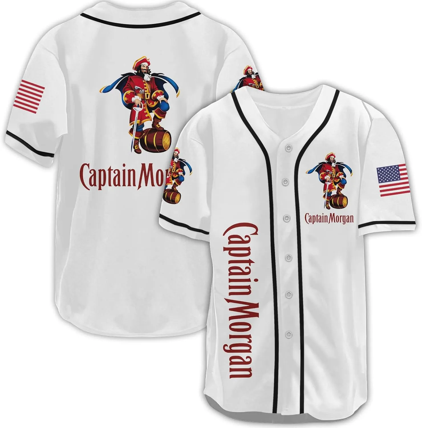 Captain Fan Baseball Jersey, Captain Baseball Jersey Shirt for Women Men, Captain Lover Baseball Shirt