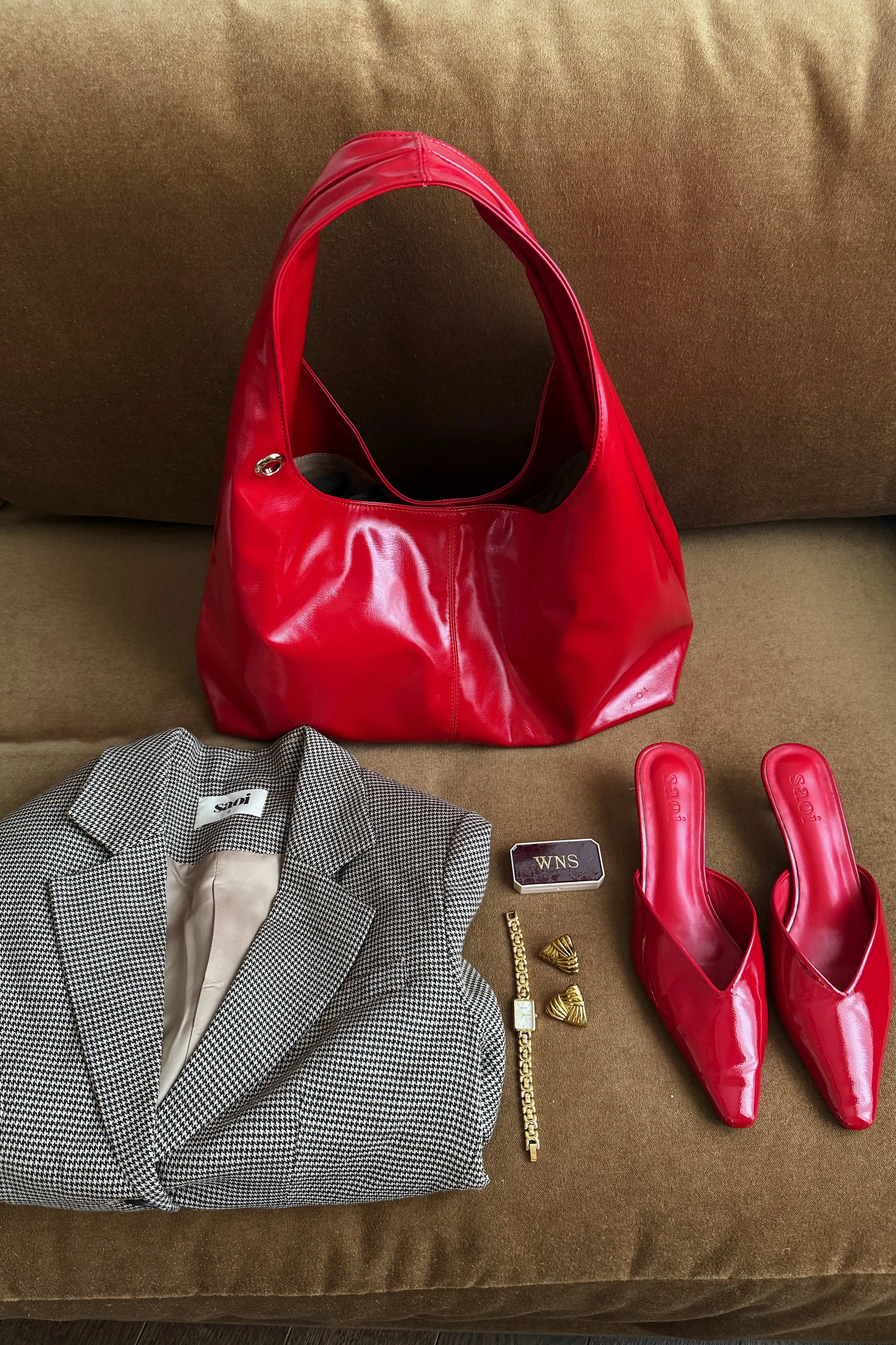 Carrie Midi in Autumn Red