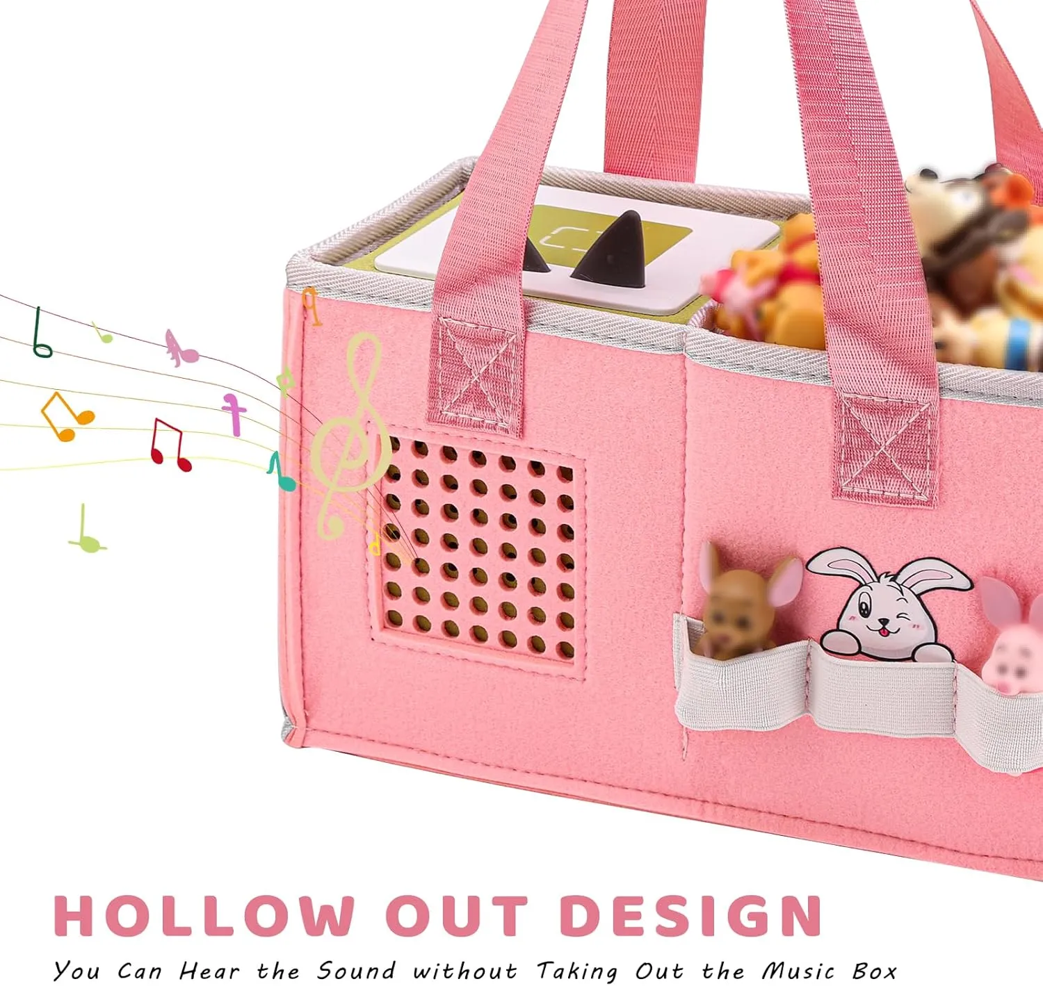 Case for Toniebox Starter Set - Bag for Tonies Figurines | Portable Carrying Case for Educational Musical Toy | Travel Storage Bag with Handle for Toniebox Accessories (Pink)…