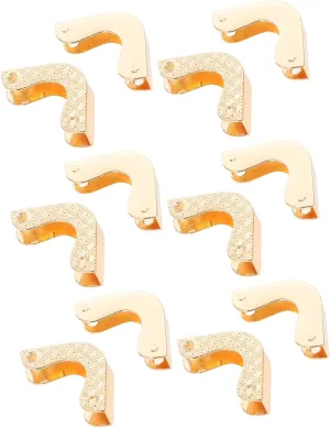 Ciieeo Zinc Alloy Hardware Tail Clips 20pcs Corner Guards Metal Protectors for Boxes Handbags Decorative Safety Corners Easy Install
