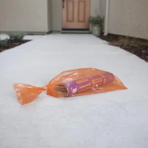 ClearBags LDPE Newspaper Bags, 7.52x21, Orange, 1000 Pack, Plastic Poly Bags for Newspapers, Packaging Sleeves for Flyers Catalogs, Perforated Tear Off, Protect Against Weather Bugs, .8 Mil, NPB3OB