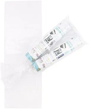 ClearBags LDPE Newspaper Bags, 7.5x21, Clear, 1000 Pack, Plastic Poly Bags for Newspapers, Packaging Sleeves for Flyers Catalogs, Perforated Tear Off, Protect Against Weather Bugs, .8 Mil, NPB3B