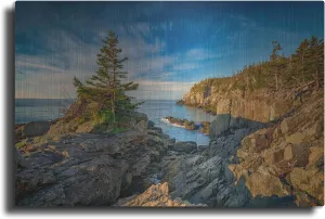 'Cliffs Of Quoddy Head State Park' by Rick Berk Metal Wall Art, 16" x 12"