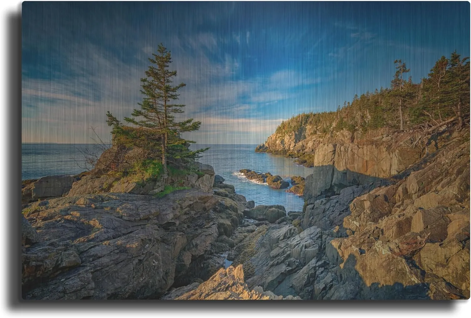 'Cliffs Of Quoddy Head State Park' by Rick Berk Metal Wall Art, 16" x 12"