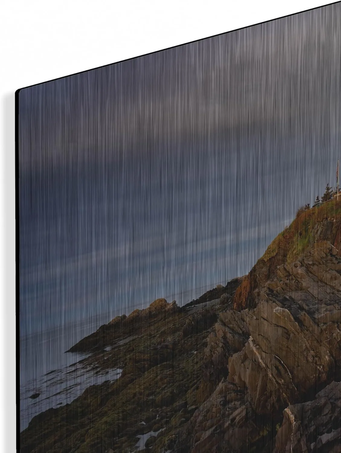 'Cloudy Morning At West Quoddy Head' by Rick Berk Metal Wall Art, 16" x 12"