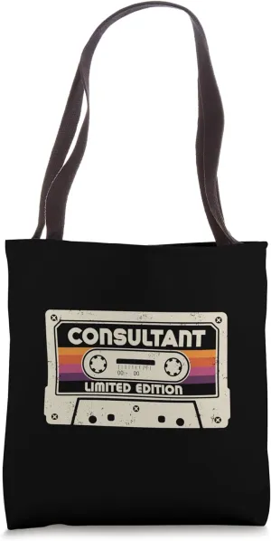 CONSULTANT Job Title, Vintage Career Tote Bag