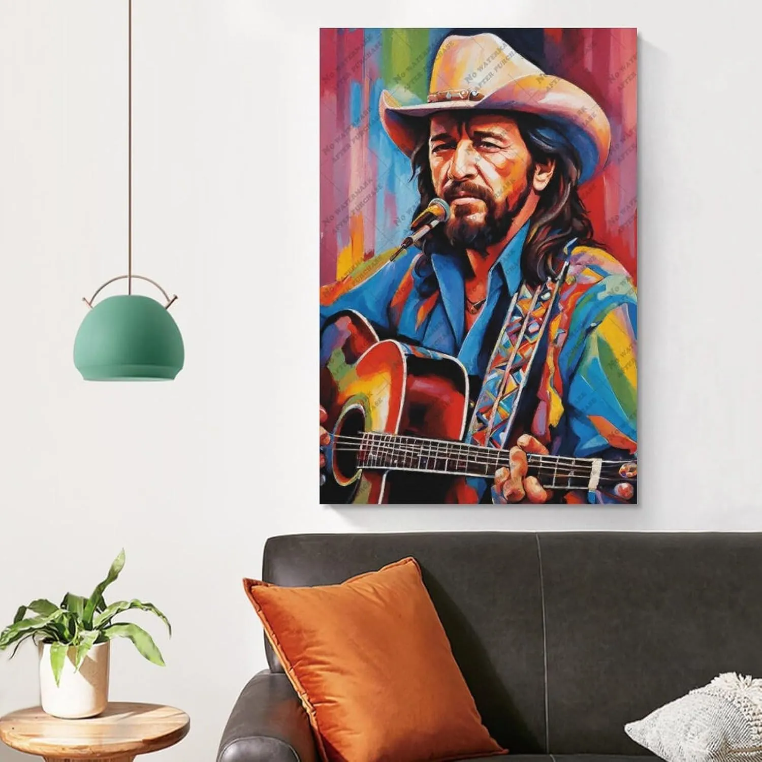 Country Folk Singer Waylon_Jennings (2) Poster Print Decorative Painting Canvas Wall Art Living Room Posters Bedroom Painting 24x36inch(60x90cm)